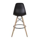 Ver imagem 4 de Kit com 2 Banquetas Altas Charles Eames Wood Dkw Eiffel - Design Pretas
