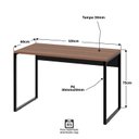 Ver imagem 4 de Mesa de Escritório Computador Industrial 120cm Netmobil - Nogal/preto
