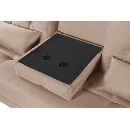 Sofá Cama Solteiro Colorado Reclinável 3 Posições em Suede: Bege - 4
