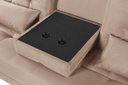 Ver imagem 4 de Sofá Cama Solteiro Colorado Reclinável 3 Posições em Suede: Bege