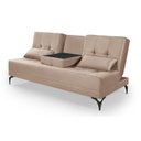 Ver imagem 1 de Sofá Cama Solteiro Colorado Reclinável 3 Posições em Suede: Bege