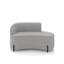 Ver imagem 6 de Sofá 2 Lugares Orgânico 140cm Pé Ferro Preto Morgan Suede Cinza