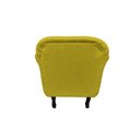 Ver imagem 7 de Kit 2 Poltronas Decorativa Dália Couro Amarelo Pés Madeira Mz Decor