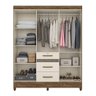 Guarda-roupa Casal 6 Portas 3 Gavetas com Espelho - Ícaro Jm - 3