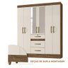 Guarda-roupa Casal 6 Portas 3 Gavetas com Espelho - Ícaro Jm - 2