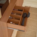 Ver imagem 3 de Armário de Cozinha Viena 7 Portas 3 Gavetas e Adega para 4 Garrafas Jequitibá - Lukaliam