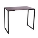 Ver imagem 2 de Escrivaninha Mesa Escritório Slim 90cm Industrial Yescasa Preto Marrom