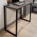 Ver imagem 4 de Escrivaninha Mesa Escritório Slim 90cm Industrial Yescasa Preto Marrom