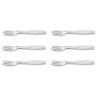 Kit 6 Garfo de Mesa Aço Inox Vermelho Brinox - 1