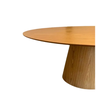 Mesa de Jantar Cone Oval 137x90 Cm Base Madeira Freijó Tampo Freijó Linn Design Decor - 3