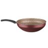 Planela Wok Flora Alumínio Cereja Superflon 24 Cm 2,8 Litros Mta - 1