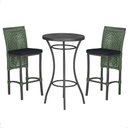 Ver imagem 1 de Mesa Bistro e 2 Banquetas Roma Preta Corda Náutica 12 Trama Original