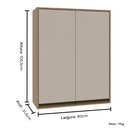 Ver imagem 3 de Armário de Cozinha Aéreo 02 Portas 100cm de Altura