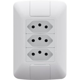 Conjunto 3 Tomada 2p+t 20a/250v Aria Branca Tramontina - 1