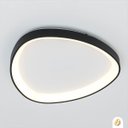 Ver imagem 5 de Lustre Plafon Sobrepor Seixos Led Moderno 3000k 28w Preto