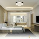 Ver imagem 3 de Lustre Plafon Sobrepor Seixos Led Moderno 3000k 28w Preto