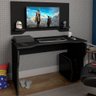 Mesa Para Computador Notebook PC Gamer com Painel Preto A02 - Lyam Decor - 2