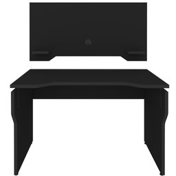 Mesa Para Computador Notebook PC Gamer com Painel Preto A02 - Lyam Decor - 6