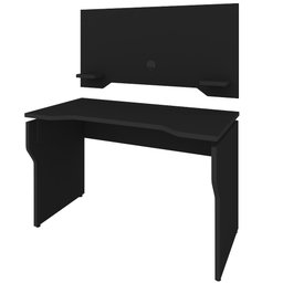 Mesa Para Computador Notebook PC Gamer com Painel Preto A02 - Lyam Decor - 3