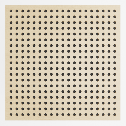 Painel Acústico Absorvedor Decorativo Skal09 60x60mm Maestra:carvalho