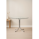 Ver imagem 1 de Mesa Redonda com Tampo Vidro Braga 