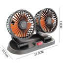 Ver imagem 2 de Ventilador Usb Mesa Duplo 2 Velocidades Escritorio Escrivaninha Home Office Verao Calor Sol Dias que