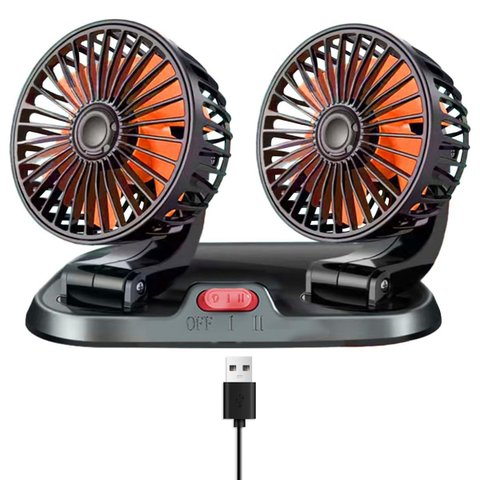 Ventilador Usb Mesa Duplo 2 Velocidades Escritorio Escrivaninha Home Office Verao Calor Sol Dias que