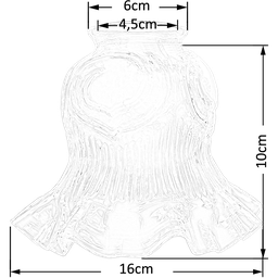 Tulipa Caracol com Colar Fosca P/ Pendente Lustre Arandela - 2