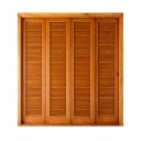 Ver imagem 3 de Porta Balcão de Madeira Maciça 2,14x2,40 Cx.14 com Fechadura 6folhas