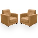 Ver imagem 4 de Sofá + 2 Poltrona para Sala de Estar Moderno Confortável Veneza Suede