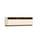 Ver imagem 3 de Rack para TV 180cm 3 Portas com Rodízio Off White/Cinamomo Orion