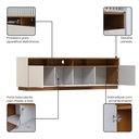 Ver mais imagens de Rack para TV 180cm 3 Portas com Rodízio Off White/Cinamomo Orion