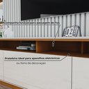 Ver imagem 7 de Rack para TV 180cm 3 Portas com Rodízio Off White/Cinamomo Orion