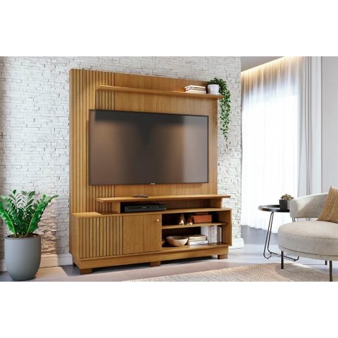 Home Theater Ares para Tv de até 75 Polegadas (com Pés) - Cumaru - Madetec