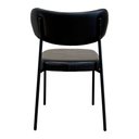 Ver imagem 4 de Cadeira Decorativa Sala de Jantar Lívia C02 Couríssimo Preto - Combo Stock