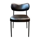 Ver imagem 2 de Cadeira Decorativa Sala de Jantar Lívia C02 Couríssimo Preto - Combo Stock