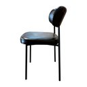 Ver imagem 3 de Cadeira Decorativa Sala de Jantar Lívia C02 Couríssimo Preto - Combo Stock