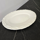 Ver imagem 5 de Travessa Oval Grande Rasa Colonial Borda Relevo