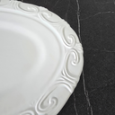 Ver imagem 4 de Travessa Oval Grande Rasa Colonial Borda Relevo