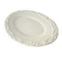 Ver imagem 1 de Travessa Oval Grande Rasa Colonial Borda Relevo