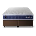 Ver imagem 5 de Conjunto Box Baú Super King Lagras Marrom 193x203x73 c/ Molas Ensacadas
