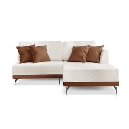 Sofá 2 e 3 Lugares Luxo Modulado Linho Off White 2,2m Chaise Ld - 2