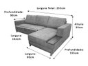 Ver imagem 2 de Sofá 3 Lugares Living Cinza Bouclé Aline Plus