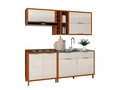 Ver imagem 5 de Armário de Cozinha Lumiar Modulado Área Gourmet em Mdf Alto Padrão Detalhes Ripado Pés Reguláveis:of
