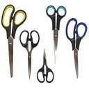 Ver imagem 1 de Kit 5 Tesouras Aço Multifuncional Costura Artesanato Escolar