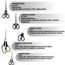 Ver imagem 6 de Kit 5 Tesouras Aço Multifuncional Costura Artesanato Escolar