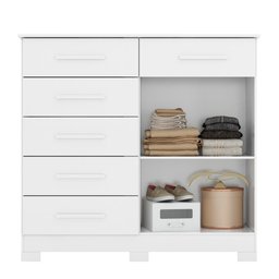 Gaveteiro Kiev Branco 6 Gavetas - 3