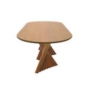 Ver imagem 4 de Mesa de Jantar Dubai Base em Madeira Maciça Tampo Oblongo - Tampo 160x90cm Laminado Cinamomo