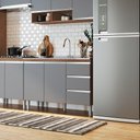 Ver imagem 2 de Balcão Pia Athena 2 Portas 3 Gavetas - Casajá - Freijo/cinza