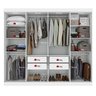 Guarda-roupa Casal Easy Slim 8 Portas Branco - 2